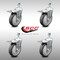Service Caster 5 Inch SS Thermoplastic Rubber 1/2 Inch Threaded Stem Caster Set Total Lock Brake SCC-SSTSTTL20S514-TPRB-121315-4 - alternate 5